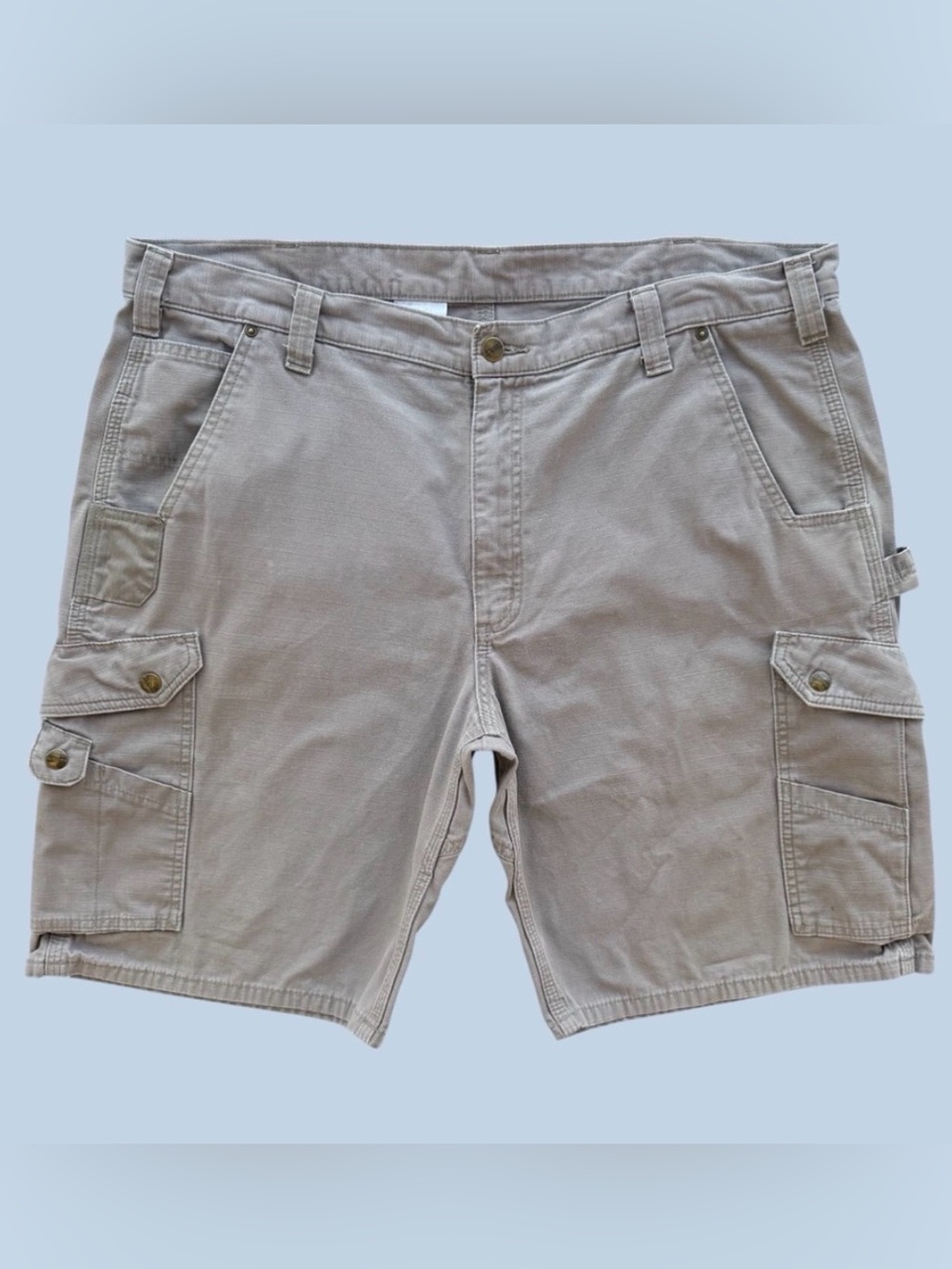 Carhartt Desert Beige Relaxed Fit Ripstop Cargo Work Short, Style B357 Men’s 42